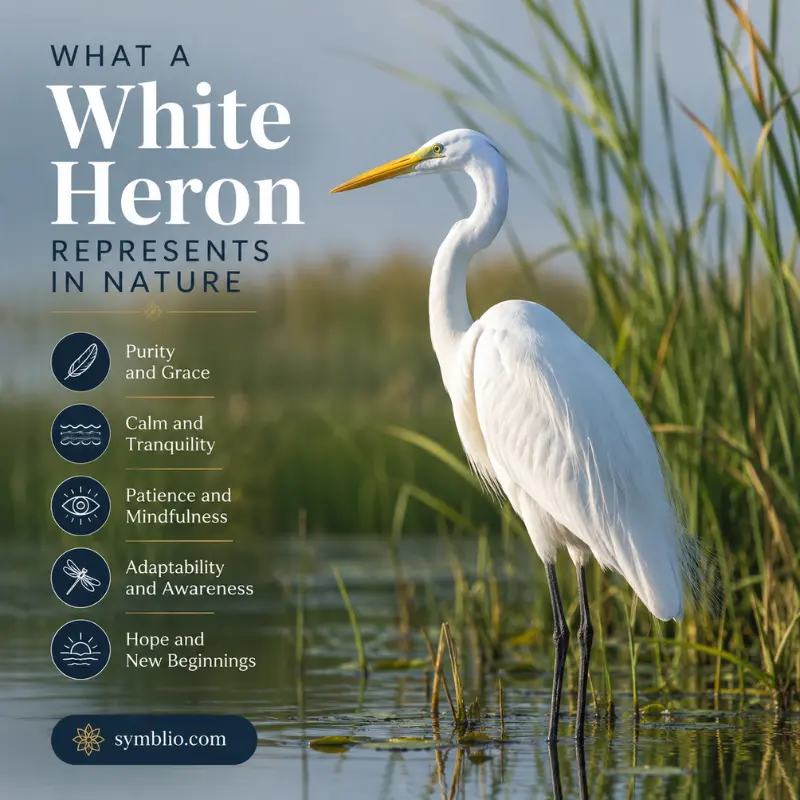 What a White Heron Represents in Nature